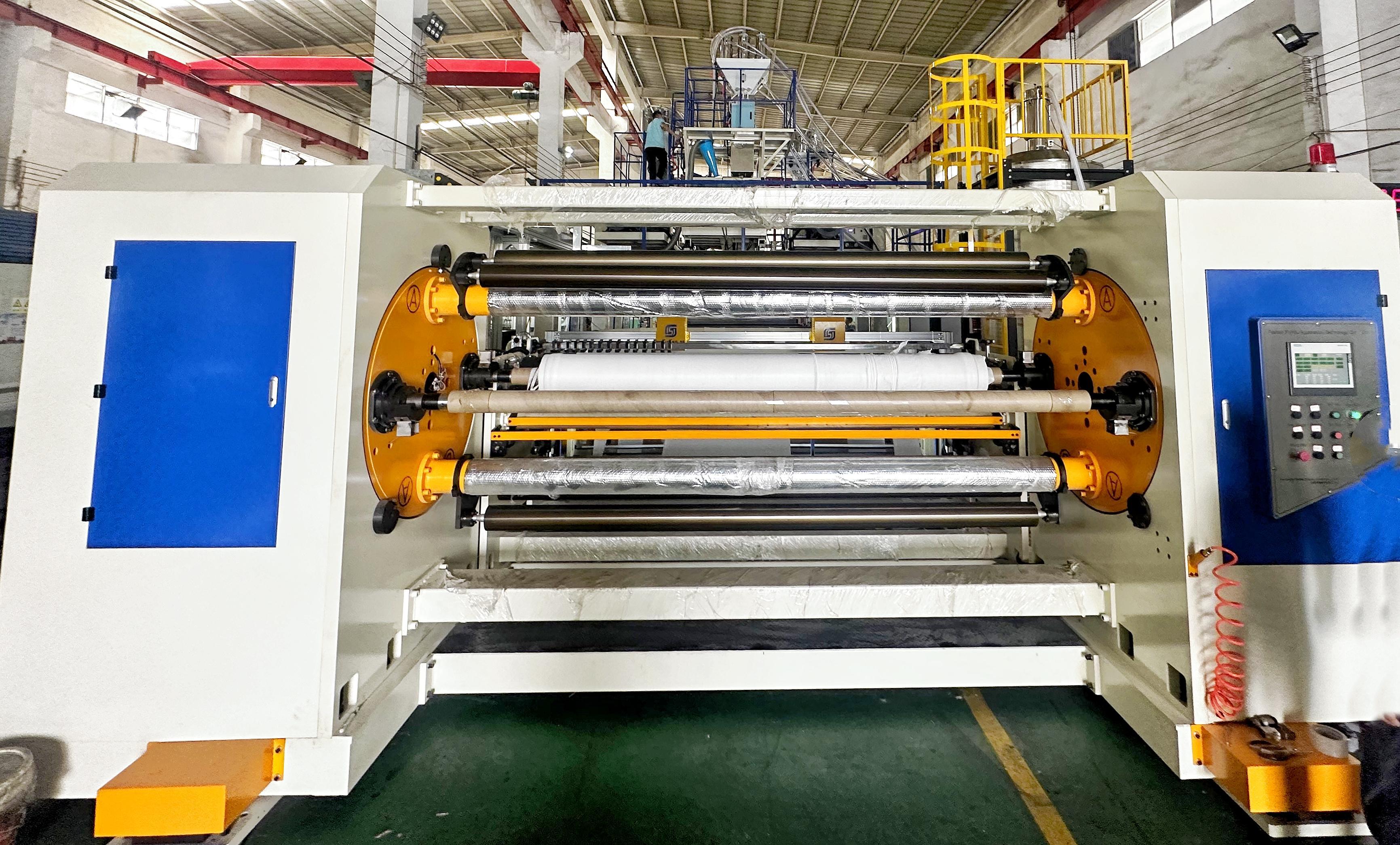 FY-SWCL Super-Wide Double Winding PE Cast Embossed Film Line